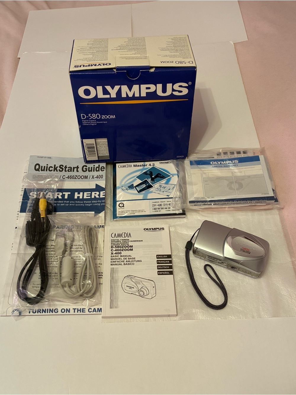 Olympus Camedia D-580 Zoom 4MP Digital Optical 12x7 Modes Tested With Box